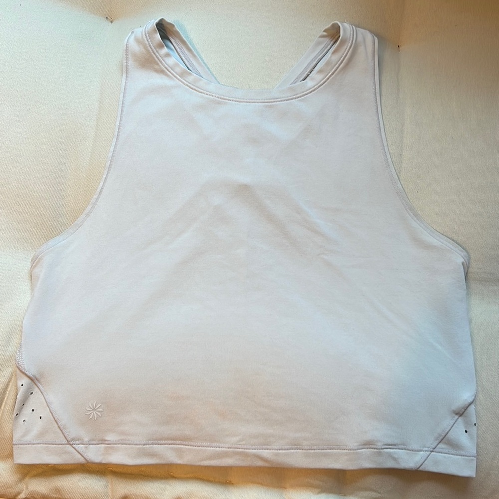 Athleta tank top size medium, very light blue… cropped!